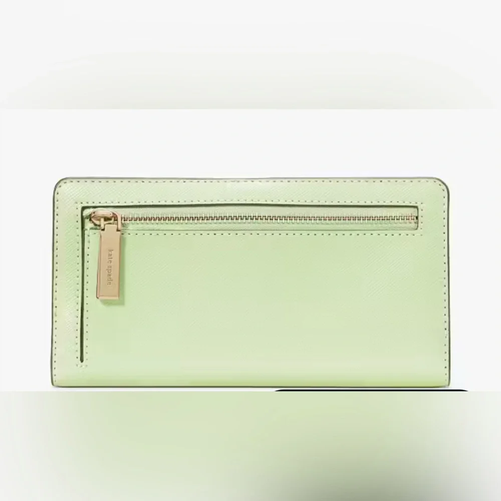💚♠️💚KATE SPADE💚♠️💚Matcha Latte Madison Large Slim Bifold Wallet/NWT